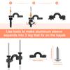 HLOGREE 4Pack Kayak Carry Handles, Kayaking Accessory Canoe Boat Side Mount Carry Handle Soft Rubber Replacement for Ocean, Lifetime, Pescador, Emotion Kayaks Suitcase Luggage Orange view 3