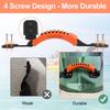 HLOGREE 4Pack Kayak Carry Handles, Kayaking Accessory Canoe Boat Side Mount Carry Handle Soft Rubber Replacement for Ocean, Lifetime, Pescador, Emotion Kayaks Suitcase Luggage Orange view 4