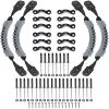 HLOGREE Kayak Carry Handle, 4 Pcs Kayak Accessory Canoe Boat Side Mount Carry Handle Rubber Handles Replacement Hardware Kit for Ocean, Lifetime, Pescador, Emotion Kayaks Suitcase Luggage Gray view 1