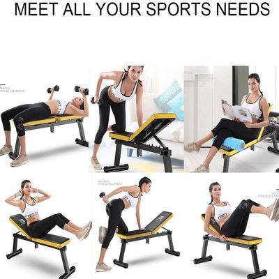du hui shop Height Adjustable Workout Bench Exercise Bench, Foldable Weight Lifting Bench, Adjustable Sit Up Bench with Incline Decline Flat for Home, Ideal for Fitness Beginners and Professionals