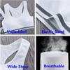 MANJIAMEI Cami Active Racerback Training Bras for Girls 8-10 Sports Bras 4 Pack view 3