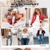 VIISHOW Women's V-Neck Button Down Knitwear Long Sleeve Soft Basic Knit Cardigan Sweater, Pure White, 3X-Large view 4