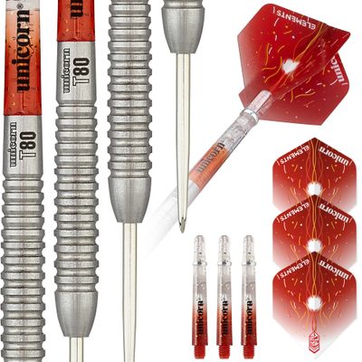 Unicorn Unisex Core XL Striker Steel Tip Darts, Red, 21 G EU