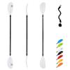 OCEANBROAD Kayak Paddle 90.5in/230cm Alloy Shaft Kayaking Boating Canoeing Oar with Paddle Leash 1 Paddle, White view 1