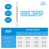 OCEANBROAD Kayak Paddle 90.5in/230cm Alloy Shaft Kayaking Boating Canoeing Oar with Paddle Leash 1 Paddle, White view 2