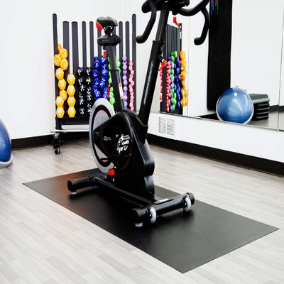 G-Floor Premium 36" x 84" Midnight Black Vinyl Exercise Equipment Mat - Waterproof and Scratch-Resistant Mat for Home Gyms and Beyond