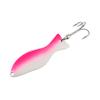 AL's Goldfish Lure Company, G300 Goldfish Freshwater Fishing Spoon Lure with Treble Hook for Trout, Salmon, Bass, Walleye, Northern Pike and Muskie. 1/2 oz. 2-3/4", #2 Hook, White Pink view 1