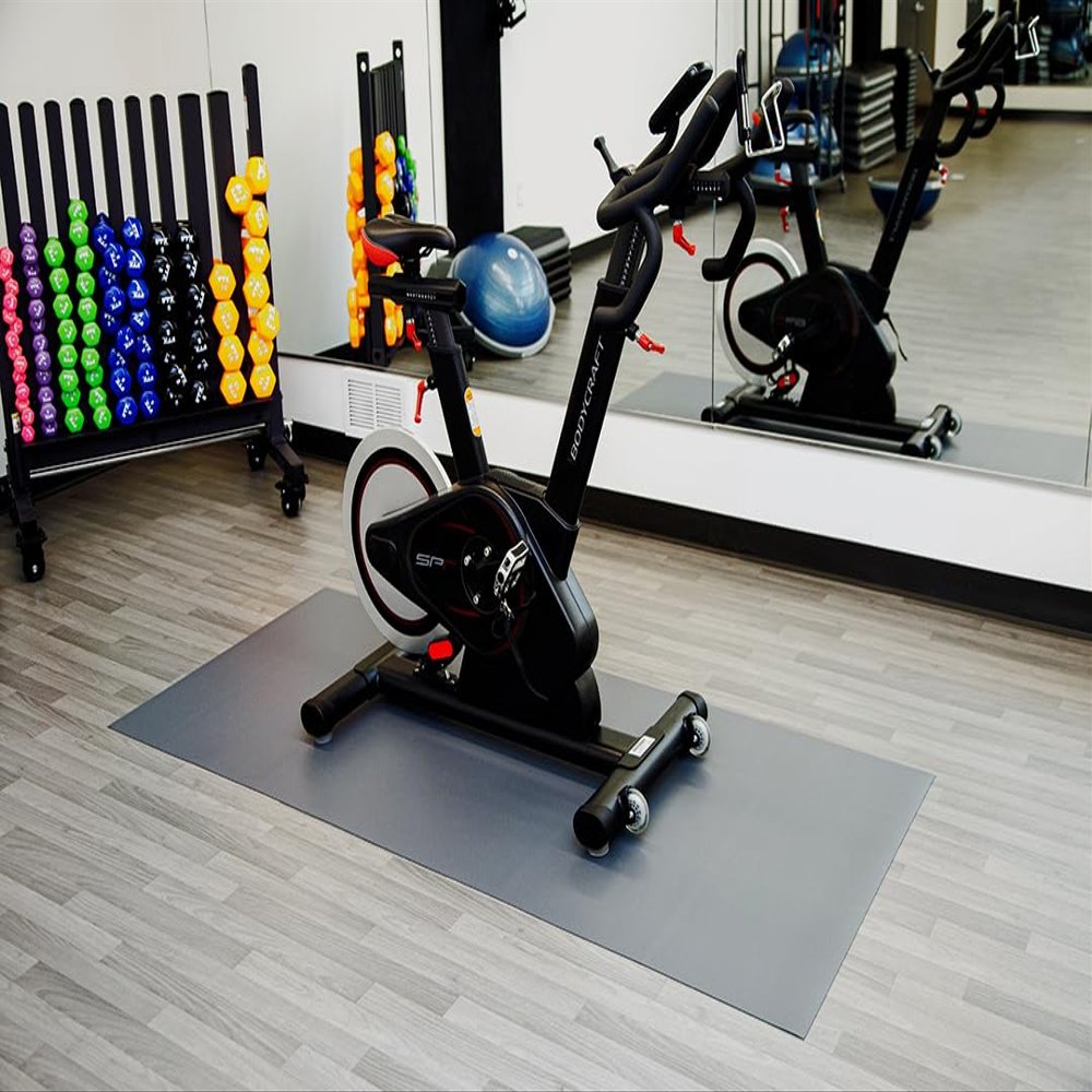 G-Floor Premium 36" x 84" Slate Grey Vinyl Exercise Equipment Mat - Waterproof and Scratch-Resistant Mat for Home Gyms and Beyond