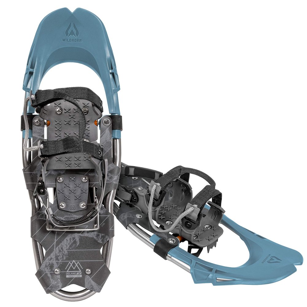 Wildhorn Delano Lightweight Snow Shoes for Mens- Snowshoes for Women and Youth, Fully Adjustable Bindings, 22/28 Premium Aluminum Frame, Snowshoes with Steel Grip Crampons