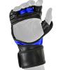 MMA Glove, Kickboxing Gloves, Sparring Gloves, Training Equipment, Fighting Glove for Mixed Martial-Arts, Adults Men & Women by BeSmart (Blue, Large) view 4