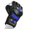 MMA Glove, Kickboxing Gloves, Sparring Gloves, Training Equipment, Fighting Glove for Mixed Martial-Arts, Adults Men & Women by BeSmart (Blue Mesh, Small) view 4