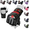 MMA Glove, Kickboxing Gloves, Sparring Gloves, Training Equipment, Fighting Glove for Mixed Martial-Arts, Adults Men & Women by BeSmart (Red Mesh, Small) view 1