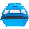 MIRUS Pop Up Beach Tent, Deluxe XL Sun Shade Shelter for 3-4 Person with UPF50+ Protection, Extendable Floor & 3 Ventilating Windows Carrying Bag Stakes and Guy Lines view 1