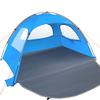MIRUS Beach Tent, 2-3 Person Sun Shade Shelter with UPF50+ Protection Extended Floor & 3 Ventilating Roll Up Windows Carrying Bag Stakes and Tiedown Strings, Sky Blue view 1