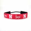 One Up Bands 1452 NCAA Nebraska Team Colors Headband - Pack of 2 view 1