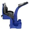 KaZAM Wallaby Center-Mounted Child Bike Seat - Front-Facing Toddler Seat with 5-Point Harness, Padded Dashboard, Adjustable Footrests - Compact Design, Plastic Shell - Classic, Navy Blue view 1
