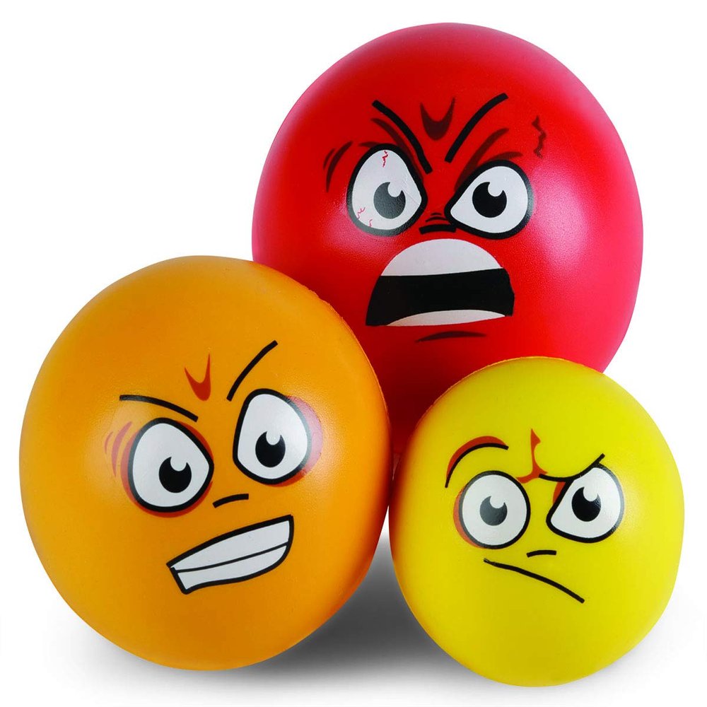 3 Pieces Pack Stress Balls for Adults Anxiety Perfect for Relaxing Your Mind Great for Office and Personal Use - Anti Stress Ball for Kids to Help Them Focus Better
