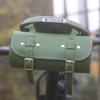 London Craftwork Saddle/Handlebar Roll Bag Real Leather Green for Bike Tools ROL-Green view 1