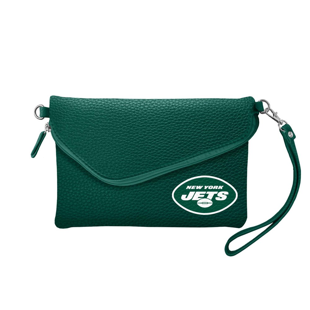 Littlearth NFL Chicago Bears Pebble Fold Over Purse, Team Color, 6x 9" x 0.75