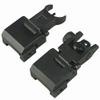 DB TAC INC Aluminum Black Color Iron Sights BUIS Front and Rear Flip Up for Picatinny/Weaver view 2