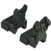 DB TAC INC Aluminum Black Color Iron Sights BUIS Front and Rear Flip Up for Picatinny/Weaver view 3