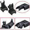 DB TAC INC Aluminum Black Color Iron Sights BUIS Front and Rear Flip Up for Picatinny/Weaver view 4