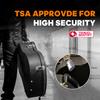 SURE LOCK TSA Accepted Combination Luggage Padlock for Gun Cases, Transporting Equipment Cases in Trade Show, Music and Medical Industries (2, Silver) view 3