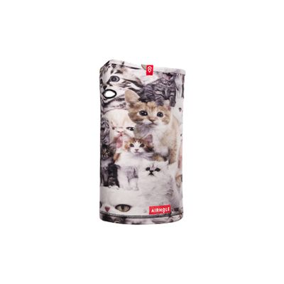 Airhole Junior Airtube Milk Fleece Youth Cold Weather Facemask (Meow, One Size)
