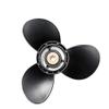 9 1/4 X 9 Aluminum Outboard Propeller 58100-93723-019 for Suzuki Motor 8-20HP,3 Blade Black 10 Spline Tooth R Rotation view 1