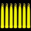 Trimming Shop 6 inch Glow Sticks Lanyard Premium Ultra Bright Glow in The Dark Rod Mega Party Pack of 25 (Yellow) for New Years Eve, Graduation Party, Camping view 1