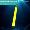 Trimming Shop 6 inch Glow Sticks Lanyard Premium Ultra Bright Glow in The Dark Rod Mega Party Pack of 25 (Yellow) for New Years Eve, Graduation Party, Camping view 3