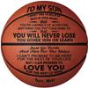KAAYEE Engraved Basketball for Son from Mom, Personalized 29.5" Basketball Son from Mom, Custom Christmas Birthday Graduation Back to School Gift for Son from Mom view 1