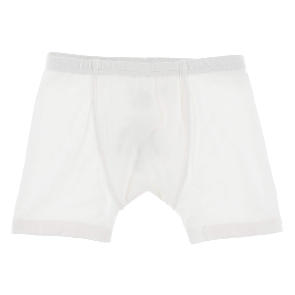 KicKee Boys Boxer Brief Underwear, Year Round Solids, Lightweight and Breathable For All Day Comfortfort (Natural - 2T-3T)