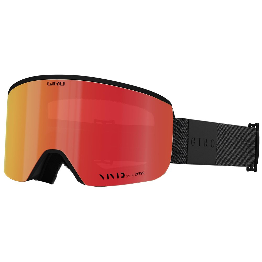 Giro Axis Adult Snow Goggle - Black Mono Strap with Vivid Ember/Infrared Lenses