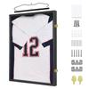 Temgee 2XL Jersey Display Frame - Jersey Frame Display Case - Jersey Shadow Box for Baseball Basketball Football Soccer Hockey Sports Shirts, Uniform, UV Protection Acrylic Glass, 2 Hangers (Black) view 1