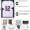 Temgee 2XL Jersey Display Frame - Jersey Frame Display Case - Jersey Shadow Box for Baseball Basketball Football Soccer Hockey Sports Shirts, Uniform, UV Protection Acrylic Glass, 2 Hangers (Black) view 2