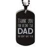Mugart Step Dad Christmas Step Dad Necklace Step Dad Dog Tag Thank You for Being The dad You Didn't Have to be Necklace view 1