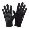FUFU Gloves Warm Gloves, Winter Gloves, Waterproof and Cold-Proof Men's Gloves, Cycling Gloves, Black, Grey (Color : Black) view 1