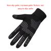 FUFU Gloves Warm Gloves, Winter Gloves, Waterproof and Cold-Proof Men's Gloves, Cycling Gloves, Black, Grey (Color : Black) view 3