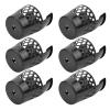 01 Billiard Pockets, Pool Table Web, Plastic 6Pcs Long Service Life Black for Small Table Black Eight view 3