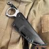Hunting Knife Tactical Knife Survival Knife 7.5" Fixed Blade Knife With Pressure Retention Sheath Camping Accessories Survival Kit Survival Gear Tactical Gear 79934 (Black) view 3