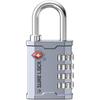 SURE LOCK TSA Accepted Combination Luggage Padlock for Gun Cases, Transporting Equipment Cases in Trade Show, Music and Medical Industries (1, Silver) view 1