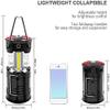 Yumaiali LED Camping Lantern,Solar Camping Lights Flashlights Collapsible,Portable IP65 Waterproof Emergency Lantern for Outdoor Camping Hiking view 2