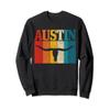 Austin Texas Pride Vintage Longhorn Retro Gift Sweatshirt view 1