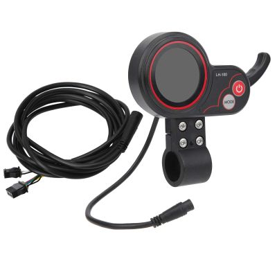 Sugoyi 3 Levels of Backlight Comfortable Electric Thumb Throttle, Thumb Throttle with Display, Protection for Electric Skateboard Electric Scooter(48V)