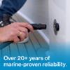Aquor Marine Deckwash, Easy Installation Water Deck Fill for Boats, Hydrant with Quick Connector for Boat Washdown Hose, Stainless Steel Flush-Mount, Check Valve, " NPT (f) x " GHT (m) view 4