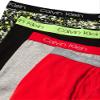 Calvin Klein Boys Modern Cotton Boxer Brief Underwear 4-Pack, Black/Heather Grey/Splatter/Red, Small view 2