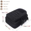Azarxis Tactical Molle Pouch Small EDC Utility Tool Bag Compact Multi-Purpose Waist Fire Kit Pouch Mini Design for Military Belt Motocross Backpack Camping Hunting Hiking (Black) view 3