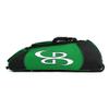 Boombah Spartan Rolling Bat Bag - 38" x 12-1/2" x 12" - Black/Kelly Green - Holds 4 Bats and Much More view 3
