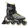 Rollerblade Macroblade 80 ABT Men's Adult Fitness Inline Skate, Silver/Neon Yellow, Performance Inline Skates view 2